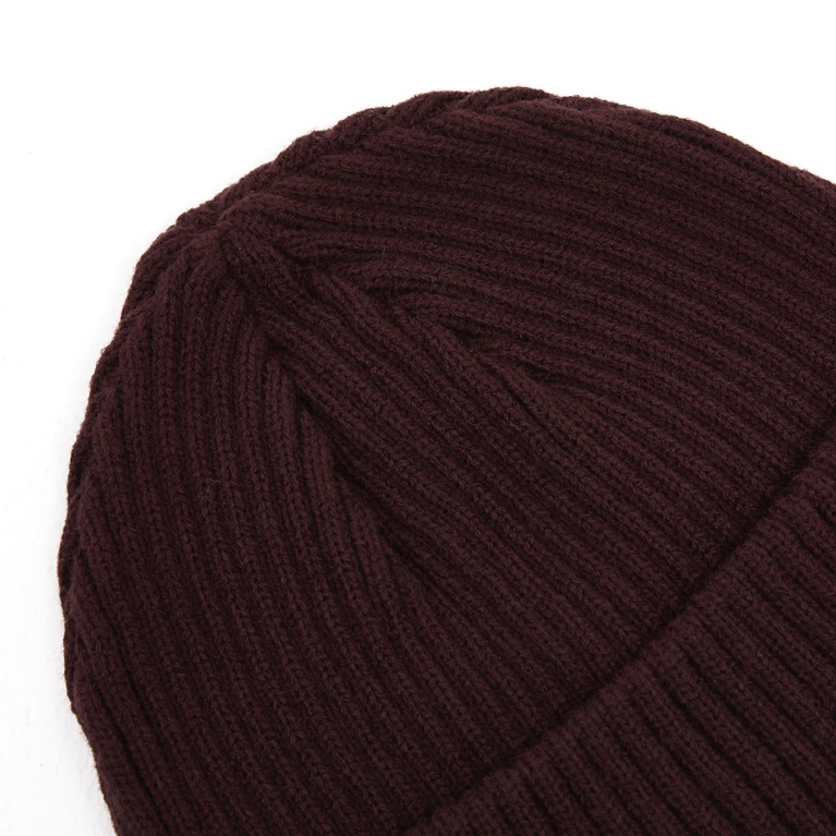 Rib-knit beanie "Seb" Burgundy